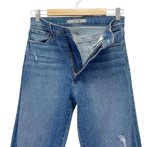 Joe’s Jeans High Rise Wide Leg Distressed Jean in Belenos Medium Wash Size 26 - Picture 7 of 14